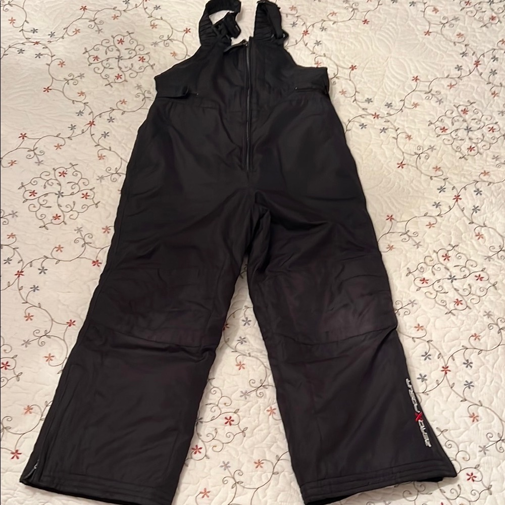 Zero X Posur Black Snow Bib Overalls